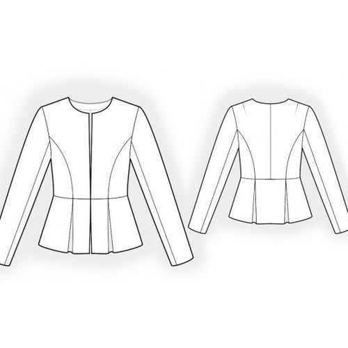 2055 Jacket Sewing Pattern PDF Download SMLXL or Free Made Etsy