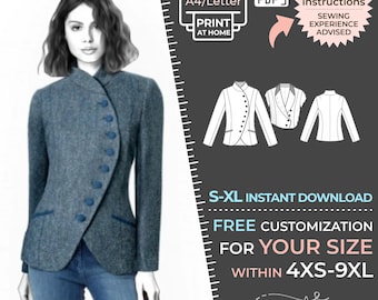 Green Pepper Adult's Skyline Jacket Coat Outerwear #506 Sewing