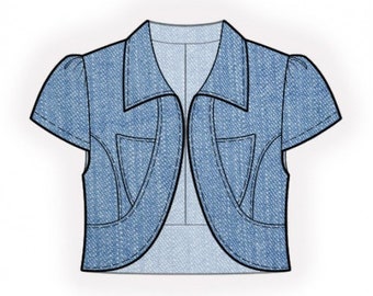 Denim Jacket Pattern - Etsy