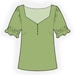 2410 PDF Blouse Sewing Pattern - S-M-L-XL or Made to Measure Sewing ...