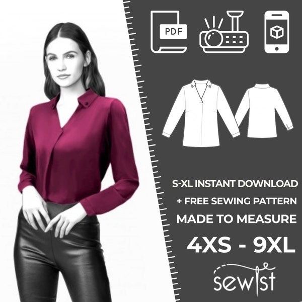 Pdf Sewing Pattern Jacket Coat Overcoat Pattern Multi-size Digital ...