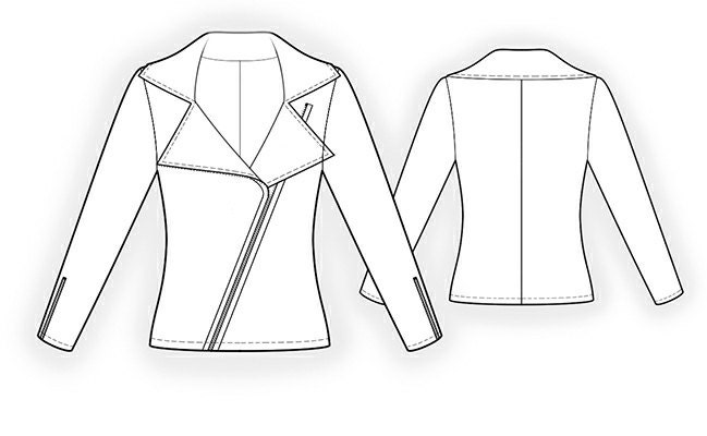 4336 Sweatshirt Jacket Sewing Pattern PDF S-M-L-XL or Made to | Etsy