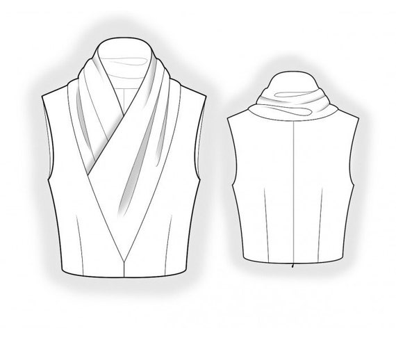 2501 Vest Sewing Pattern PDF Download S-M-L-XL or Free Made - Etsy