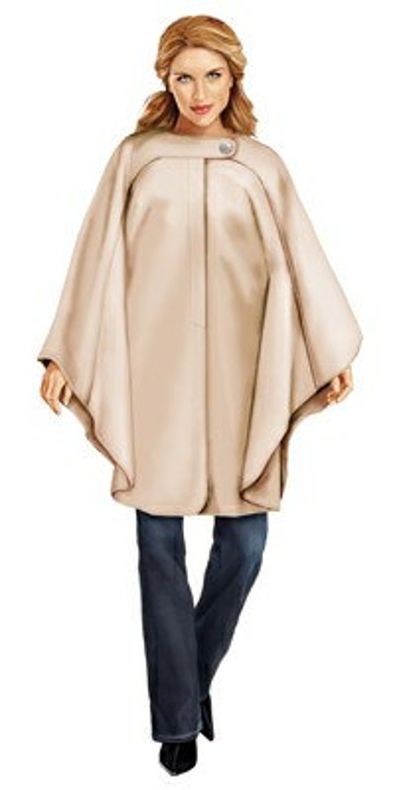 Items similar to 5732 Personalized Poncho Sewing Pattern - Women Poncho