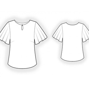 2293 PDF Blouse Sewing Pattern - S-M-L-XL or Made to Measure Sewing ...
