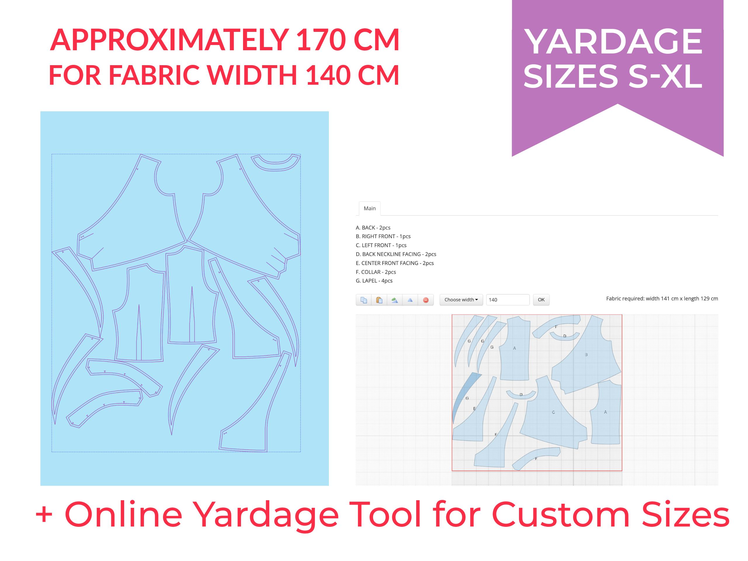 2094種類のトップソーイングパターンPDF - S、M、L、XL、または