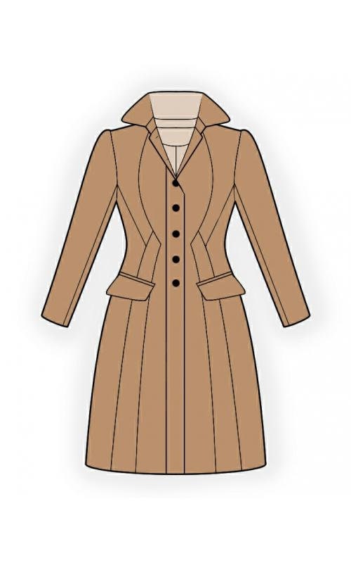 4298 Coat Sewing Pattern PDF S-M-L-XL or Made to Measure - Etsy UK