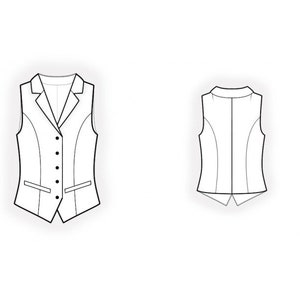 2091 Waistcoat Sewing Pattern PDF Download, S-M-L-XL or Free Made to Measure Personalization, Royalty Free Personal or Commercial Use image 2