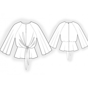 2393 Blouse Sewing Pattern PDF - S-M-L-XL or Made to Measure Sewing ...