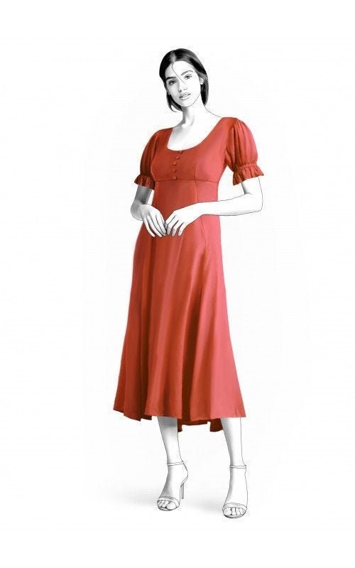 セット販売 Women's Dress Patterns 2164 Women's Dress Sewing Pattern PDF - S,M,L,XL / Custom