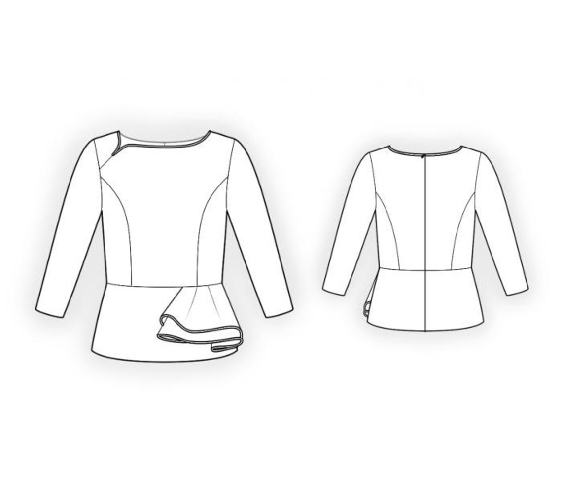 4468 Blouse PDF Sewing Pattern - S-M-L-XL or Made to Measure Sewing ...
