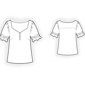 2410 PDF Blouse Sewing Pattern - S-M-L-XL or Made to Measure Sewing ...