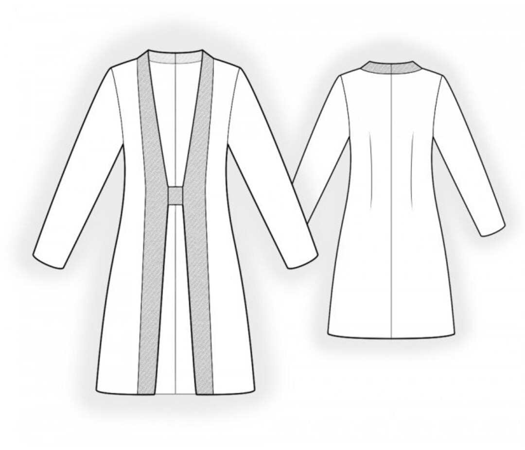 2469 Jacket Sewing Pattern PDF Download SMLXL or Free Made Etsy