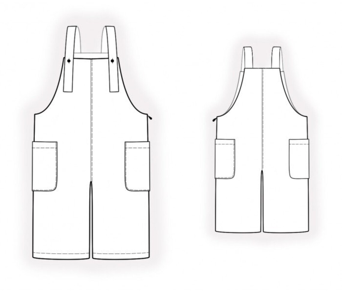 2312 PDF Jumpsuit Sewing Pattern S-M-L-XL or Made to Measure - Etsy