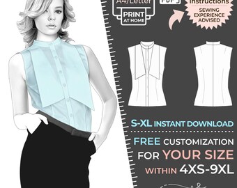 S1002 - Vestito Patrón PDF Para Descargar, Modificación Gratuita Royalty Free para Uso Personal o Comercial