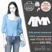 2446 - Blouse Sewing Pattern PDF - S-M-L-XL or Made to Measure Sewing ...