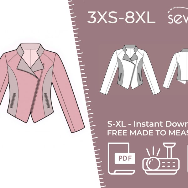 Crop Jacket Pattern - Etsy