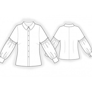2369 Blouse Sewing Pattern PDF Download, S-M-L-XL or Free Made to ...