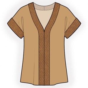 2493 - Blouse Sewing Pattern PDF - S-M-L-XL or Made to Measure Sewing ...