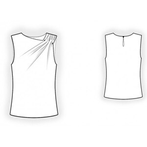 2384 Blouse Sewing Pattern PDF - S-M-L-XL or Made to Measure Sewing ...