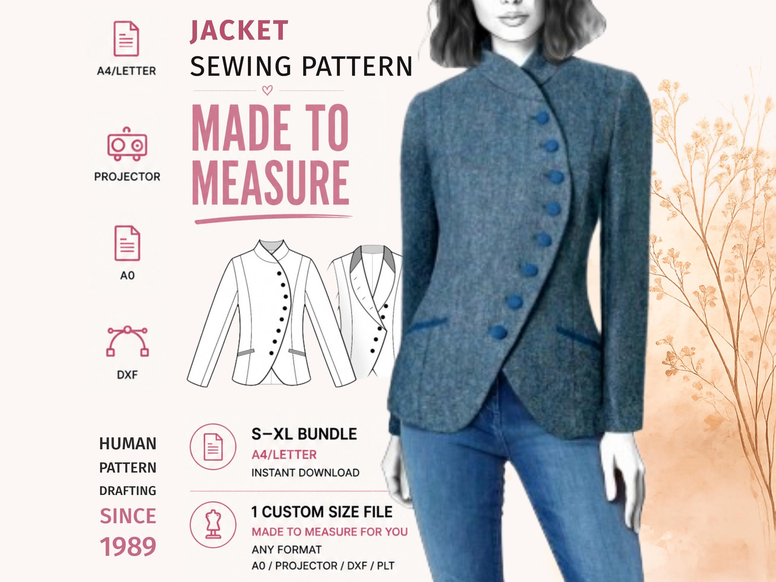 Asymmetrical Button Jacket - Etsy