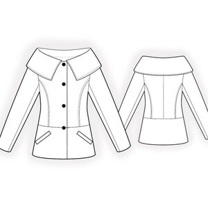 2073 PDF Coat Sewing Pattern S-M-L-XL or Made to Measure Sewing Pattern ...