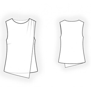 2102 Blouse Sewing Pattern PDF - S-M-L-XL or Made to Measure Sewing ...
