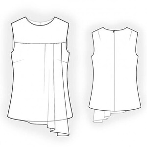L4698 Blouse S-M-L-XL or Made to Measure Sewing Pattern PDF Download - Etsy