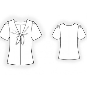2359 Blouse Sewing Pattern PDF - S-M-L-XL or Made to Measure Sewing ...