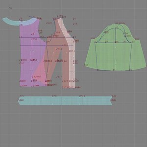 2360 Blouse, Top Sewing Pattern PDF - S-M-L-XL or Made to Measure ...