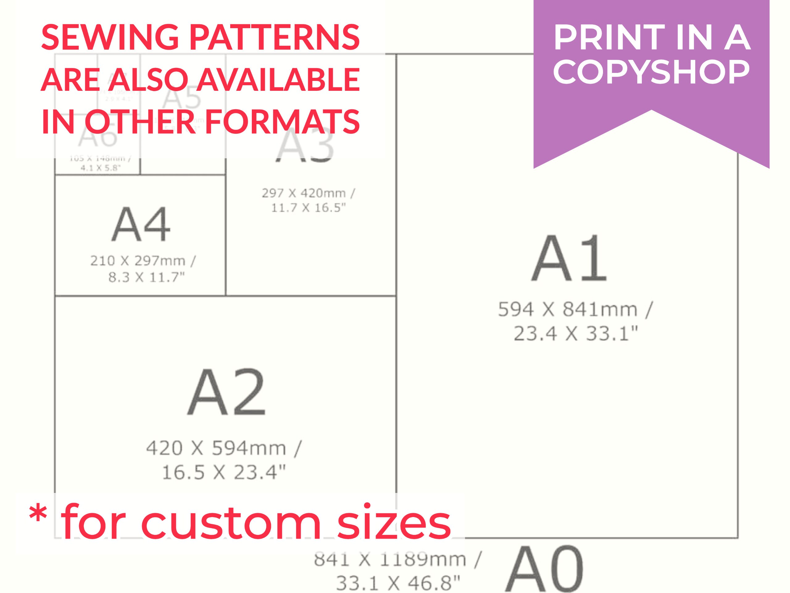 4941 Sweatshirt Pattern S-M-L-XL or Made to Measure Sewing