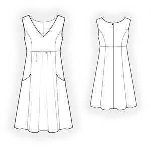 4916 Women's Dress Sewing Pattern PDF SMLXL / Custom - Etsy