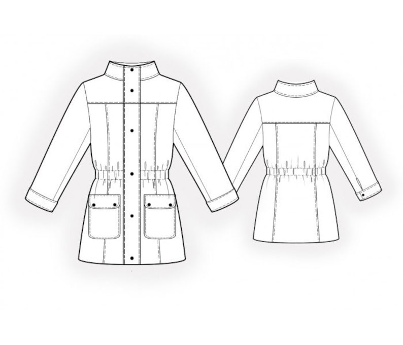 2137 PDF Denim Jacket Sewing Pattern SMLXL or Made to Etsy