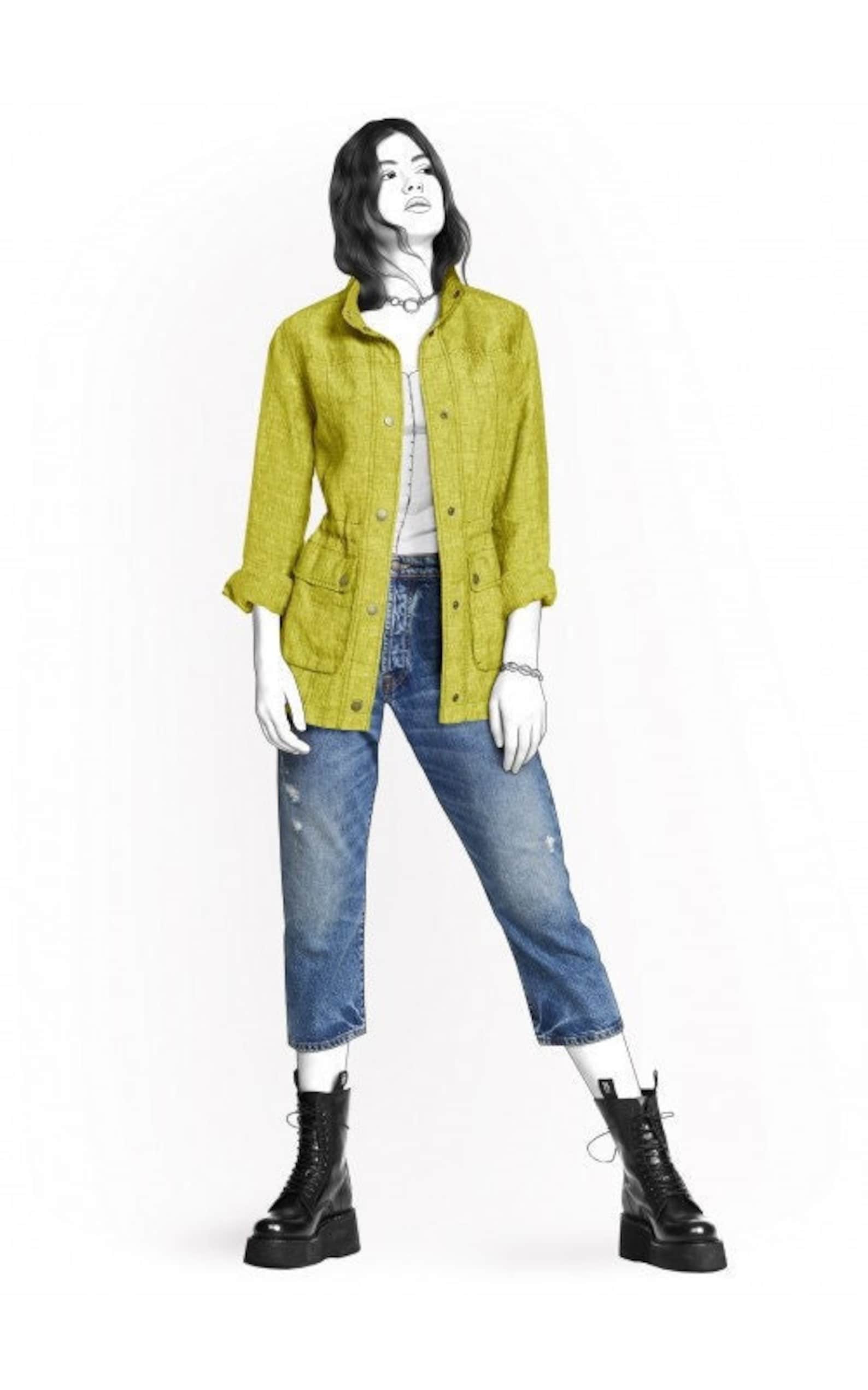 2137 PDF Denim Jacket Sewing Pattern S-M-L-XL or Made to | Etsy