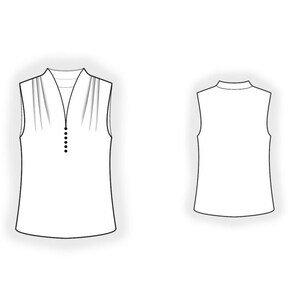 2648 - PDF Blouse Sewing Pattern - S-M-L-XL or Made to Measure Sewing ...