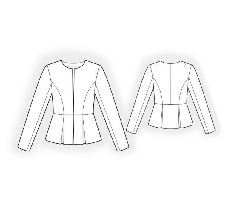 2034 Jacket Sewing Pattern PDF Download S-M-L-XL or Free Made | Etsy