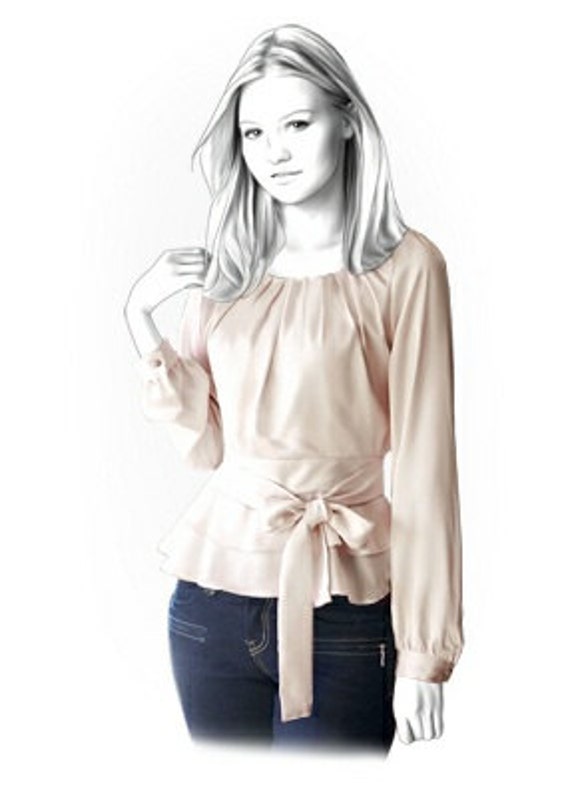 Items similar to 4253 PDF Sewing Pattern for Blouse, Personalized for
