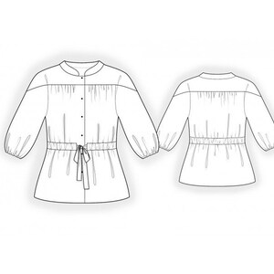 2392 - Blouse Sewing Pattern PDF - S-M-L-XL or Made to Measure Sewing ...