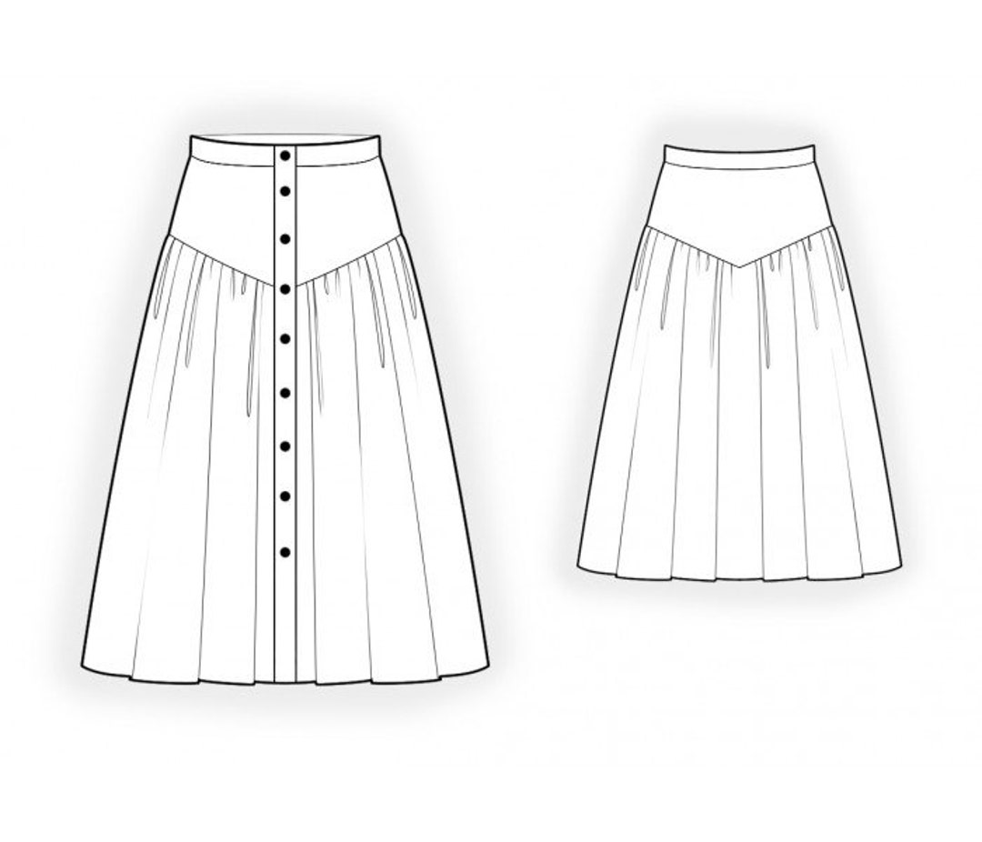 2079 Skirt S-M-L-XL or Made to Measure Sewing Pattern PDF - Etsy
