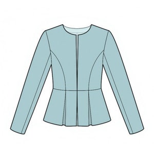 2034 Jacket Sewing Pattern PDF Download S-M-L-XL or Free Made - Etsy