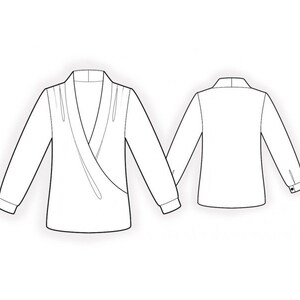 2298 PDF Blouse Sewing Pattern - S-M-L-XL or Made to Measure Sewing ...