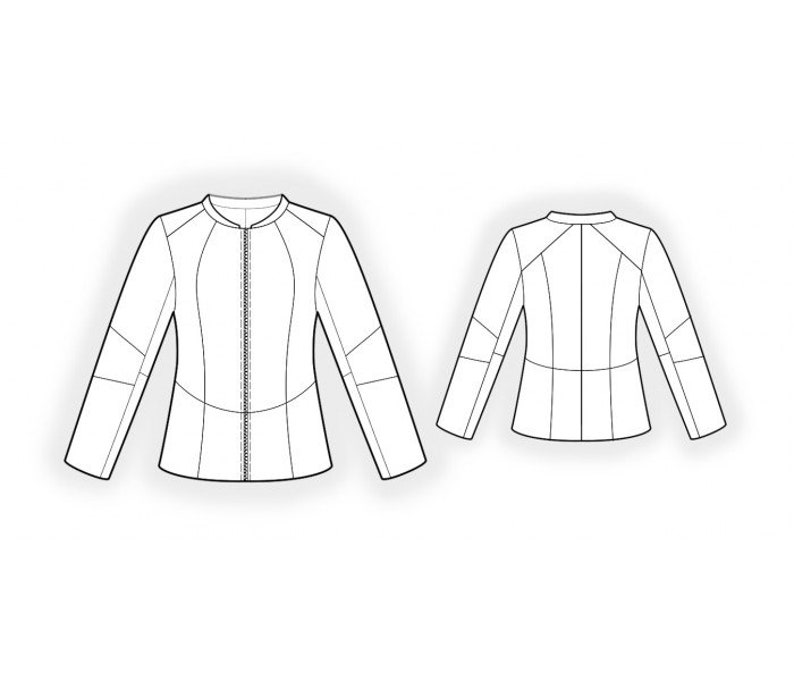 4973 Leather / Denim Jacket PDF Sewing Pattern - S-M-L-XL or Made to ...