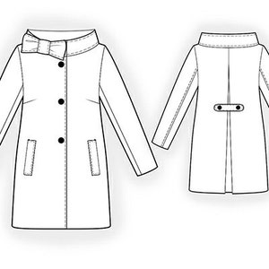 4248 Coat Sewing Pattern PDF S-M-L-XL or Made to Measure Sewing Pattern ...