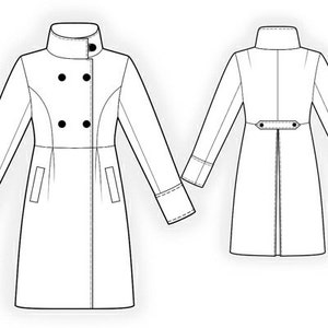 4192 Coat Sewing Pattern PDF S-M-L-XL or Made to Measure Sewing Pattern ...