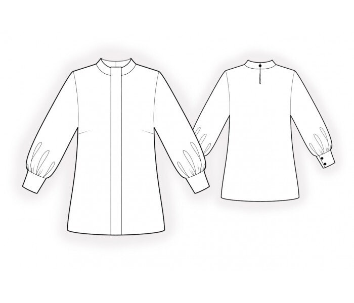 2182 PDF Blouse Sewing Pattern - S-M-L-XL or Made to Measure Sewing ...