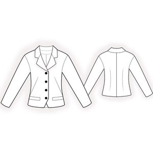 2070 Jacket Sewing Pattern PDF S-M-L-XL or Made to Measure Sewing ...