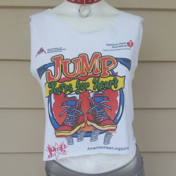 Vintage Jump Rope for Heart Tee DIY Tank Top American Heart Association
