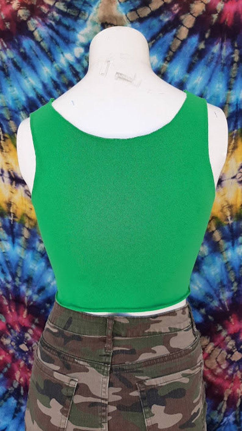 90/'s Rasta Man Skateboard Cutoff Cropped Tank Top