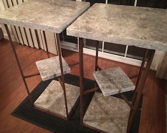 Rusted Twin Tables