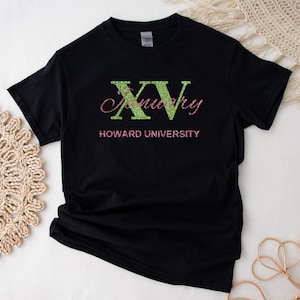 January XV Howard University Sorority Pink and Green Soror Gift AKAversary Gift AKA Founders’ Day Shirt Crewneck Sweatshirt